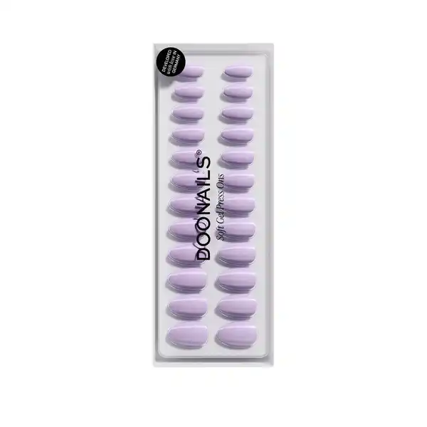 Bild 1 von DOONAILS Lavender Mist Short Almond Soft Gel Press Ons, 0 Lavender