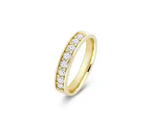 585 Gold Ring, 8 Diamanten