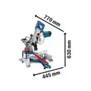 Bild 2 von Bosch Professional Paneelsäge GCM 80 SJ 1.400 W inkl. 2 Sägeblätter Ø 216 mm