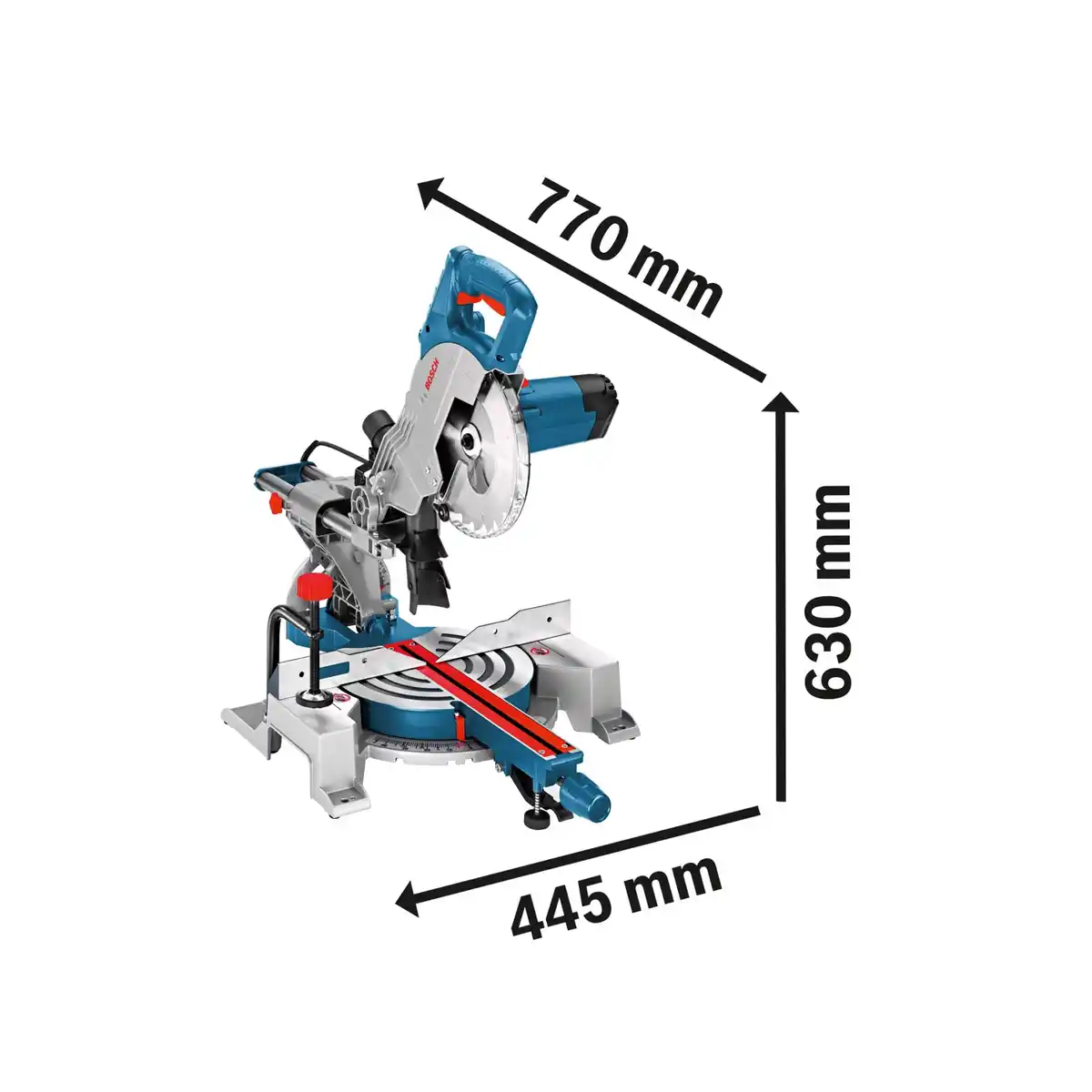Bild 2 von Bosch Professional Paneelsäge GCM 80 SJ 1.400 W inkl. 2 Sägeblätter Ø 216 mm