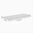 Bild 2 von Kaindl Arbeitsplatte Nussbaum Butcherblock 60 cm x 3,8 cm Meterware