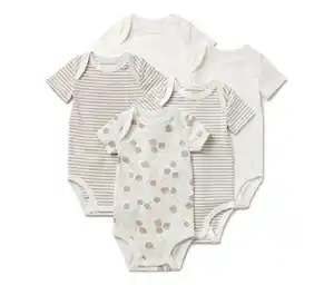 5 Baby-Bodys mit Mitwachsfunktion