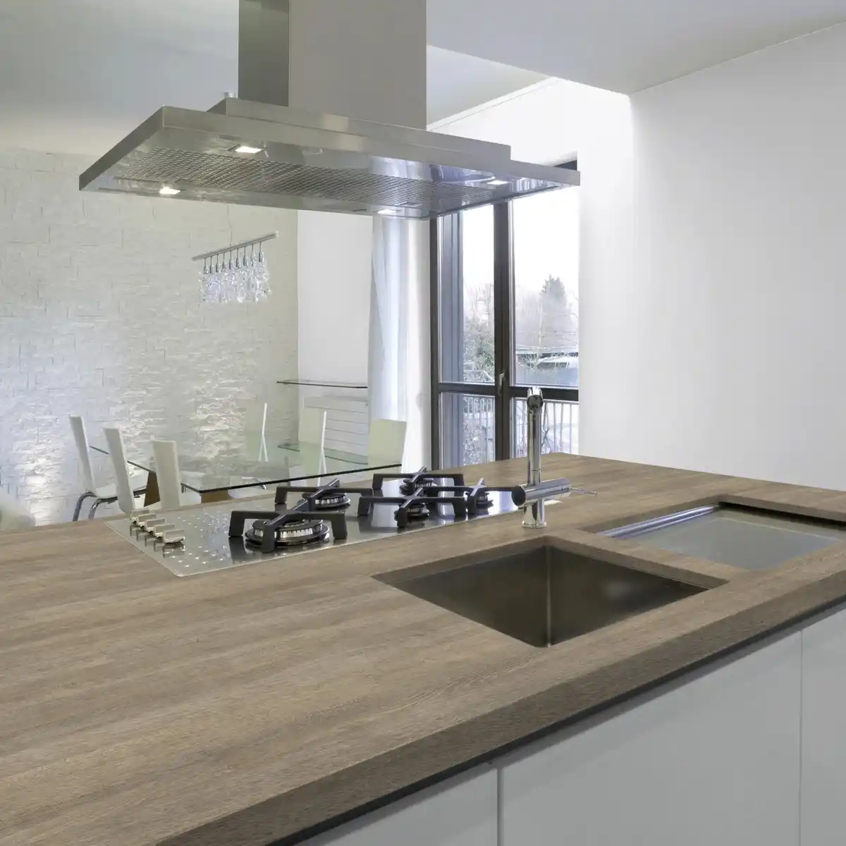 Bild 4 von Kaindl Arbeitsplatte Eiche Quarz 260 cm x 60 cm x 2,8 cm