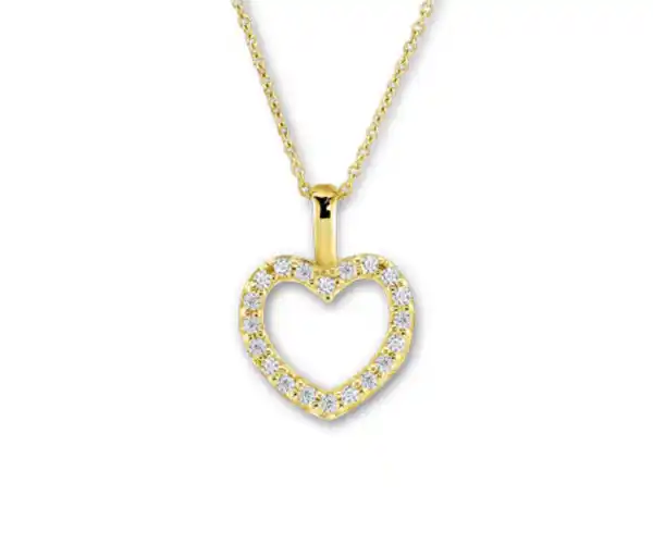 Bild 1 von 585 Gold Kette, Diamanten