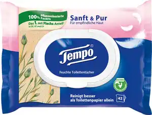 Tempo feuchte Toilettentücher Sanft & Pur, 42 Stk