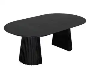 deVries Diningtisch »Oria«, Black Oak, oval, 120/210 x 120 cm