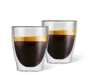 2 Doppelwandige Caffè Crema Gläser