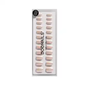 DOONAILS Soft Gel Press Ons Prosecco Short Square, 0 Procecco
