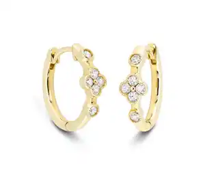 Creolen 585 Gold, Diamanten