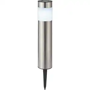 Solar-Leuchte LED Edelstahl Kunststoff 6 cm x 6 cm x 40,5 cm 4er-Set