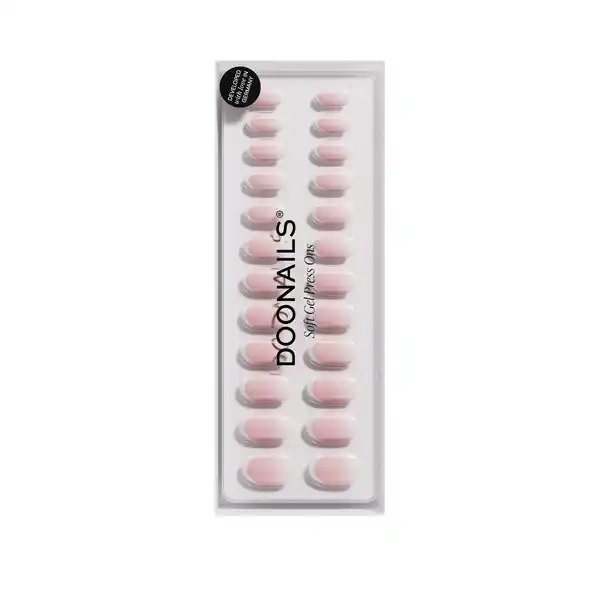 Bild 1 von DOONAILS Soft Gel Press Ons Classic French Medium Round, 0 Classic