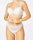 Bild 1 von BH + String mit Spitze und Mesh, weiß