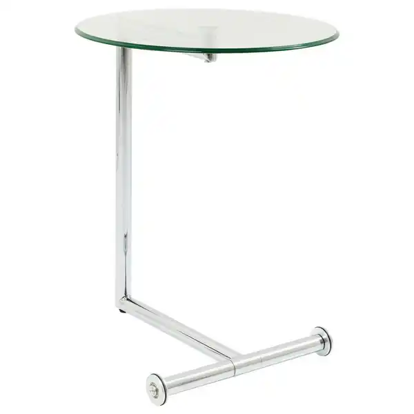 Bild 1 von Kare-Design Beistelltisch, Chrom, Metall, Glas, rund, Rundrohr, 46x62x51 cm, Wohnzimmer, Wohnzimmertische, Beistelltische