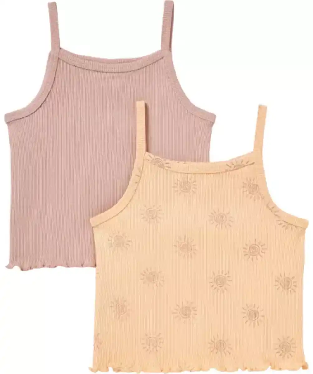 Bild 1 von Gerippte Spaghettitops, apricot