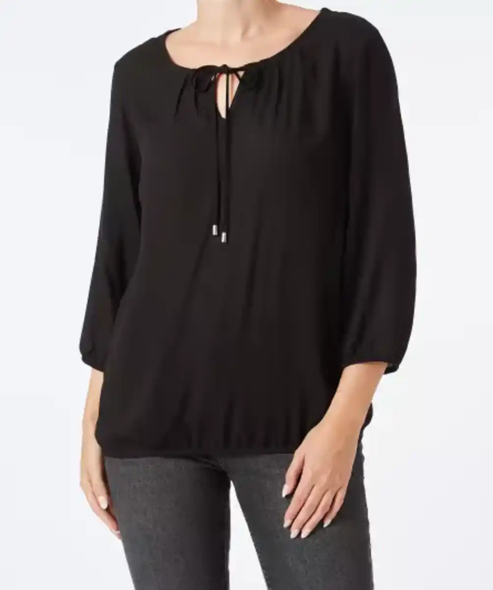 Bild 1 von Bluse mit Kordeln, schwarz