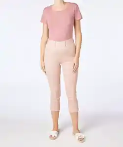 Twillhose in Caprilänge, rosa