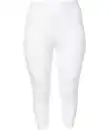 Bild 1 von Leggings mit Spitzensaum, weiß