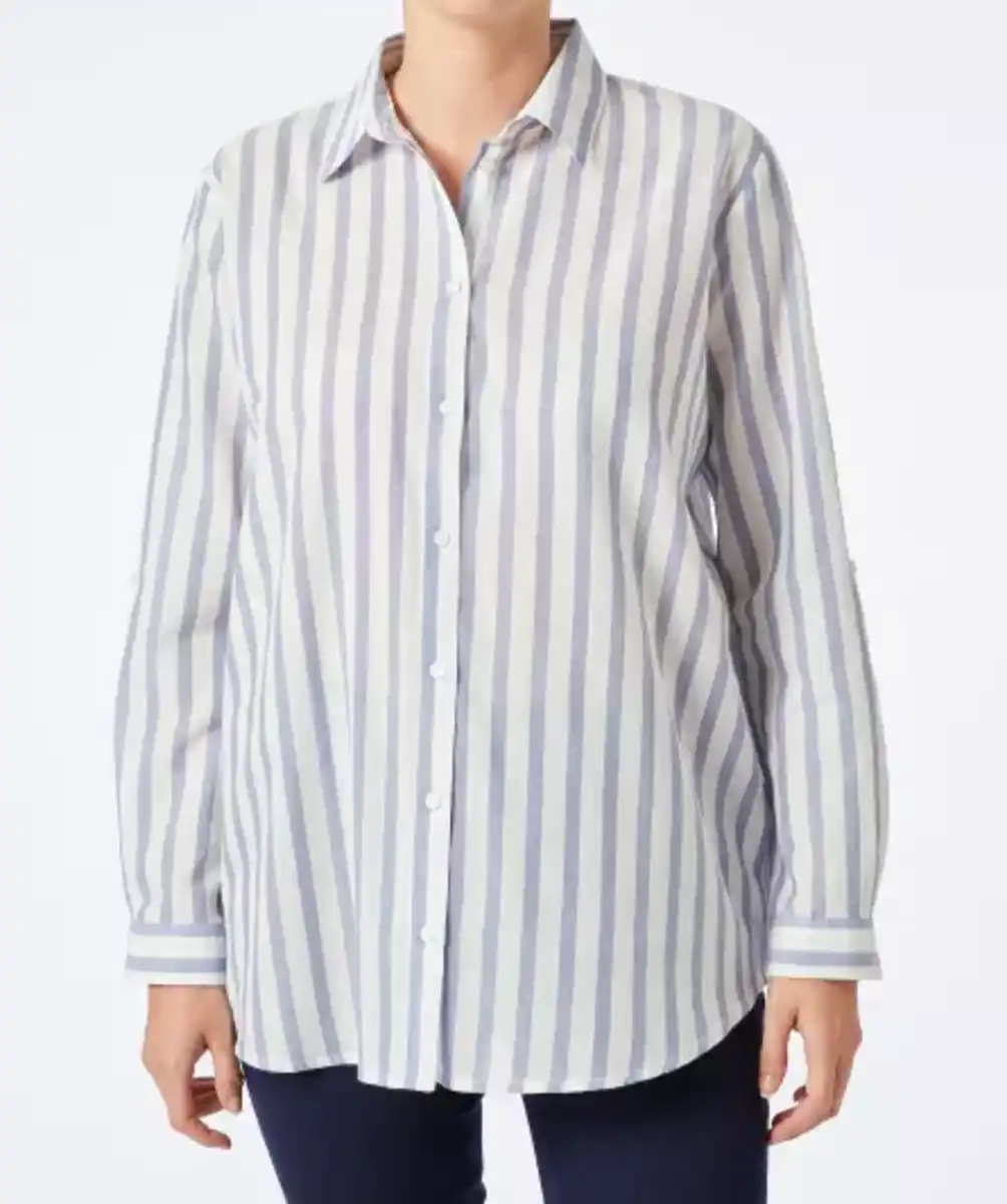 Bild 1 von Hemdbluse mit Streifen, hellblau gestreift