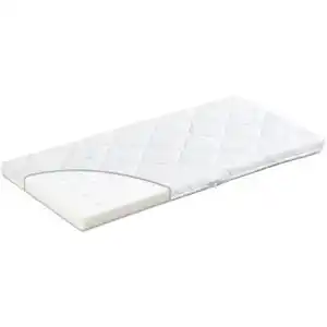 Träumeland Beistellbettmatratze Abel, Weiß, Textil, H2, 90x48 cm, Lga, Fkt, Textiles Vertrauen - Oeko-Tex®, Über- und Sondergrößen erhältlich, Bezug abnehmbar/waschbar, für Hausstauballergike