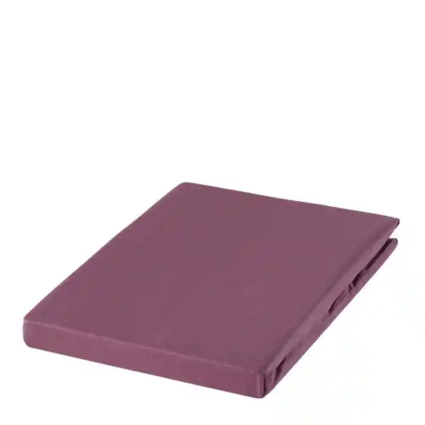 Bild 1 von Estella Spannbetttuch, Aubergine, Magnolie, Textil, 150x200 cm, Textiles Vertrauen - Oeko-Tex®, Hohenstein, bügelfrei, für Wasserbetten geeignet, Schlaftextilien, Bettwäsche, Bettlaken, Spannbett