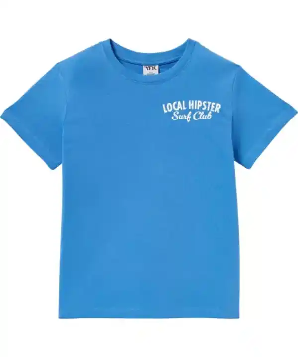 Bild 1 von T-Shirt mit Front- und Rückenprint, blau