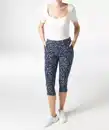 Bild 1 von Geblümte Bengalinhose, dunkelblau bedruckt