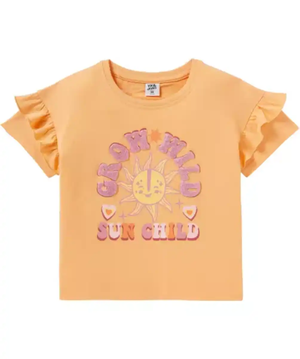 Bild 1 von T-Shirt mit Glitzer, apricot