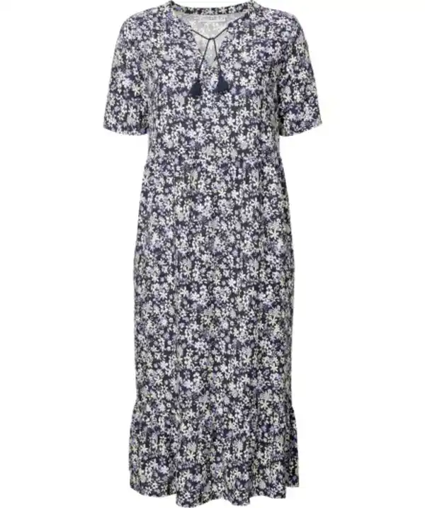 Bild 1 von Kleid aus Viskose, dunkelblau bedruckt