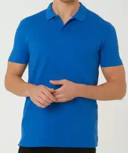 Poloshirt aus Baumwolle, royalblau