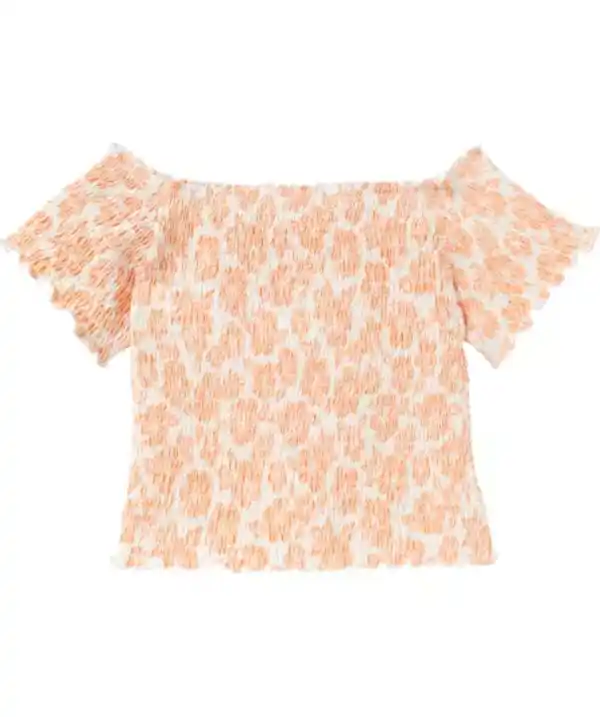 Bild 1 von Gesmoktes T-Shirt, creme