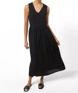 Kleid aus Viskose, schwarz