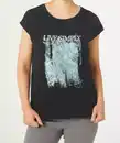 Bild 1 von Schwarzes T-Shirt mit Fledermausärmeln, schwarz