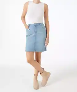 Jeansrock im 5-Pocket-Style, jeansblau hell
