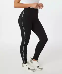 Leggings mit elastischem Bund, schwarz