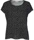 Bild 1 von Bluse mit Spitzeneinsätzen, schwarz bedruckt