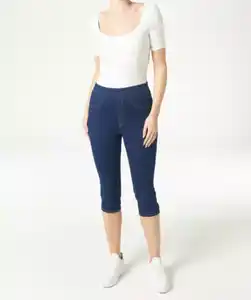 Jeggings in Caprilänge, jeansblau dunkel