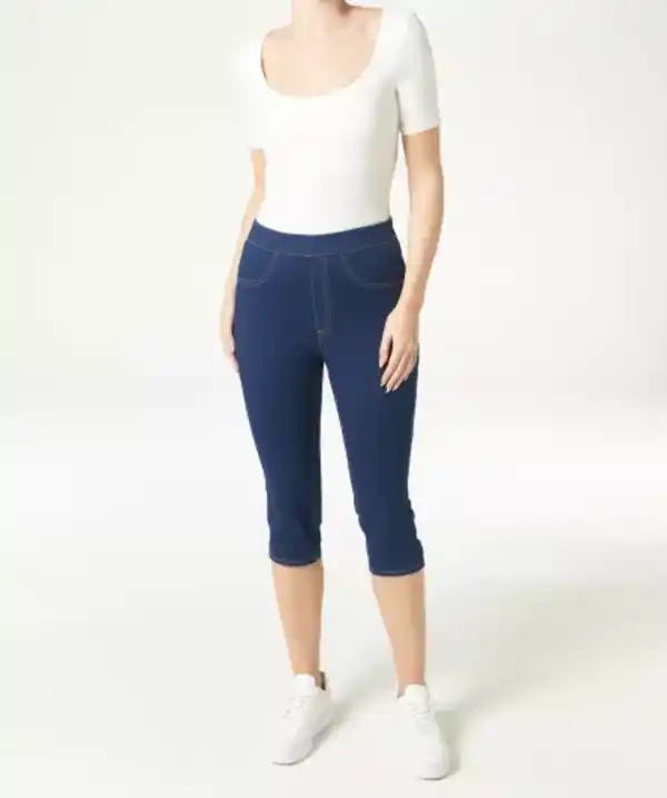 Bild 1 von Jeggings in Caprilänge, jeansblau dunkel