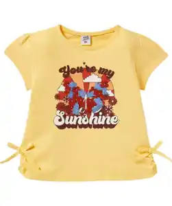 Sommerliches T-Shirt, gelb