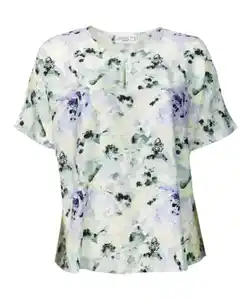Bluse Blumenmuster, Blumendruck