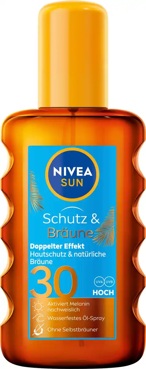 Bild 1 von NIVEA SUN Schutz & Bräune Sonnenöl LSF30, 200 ml