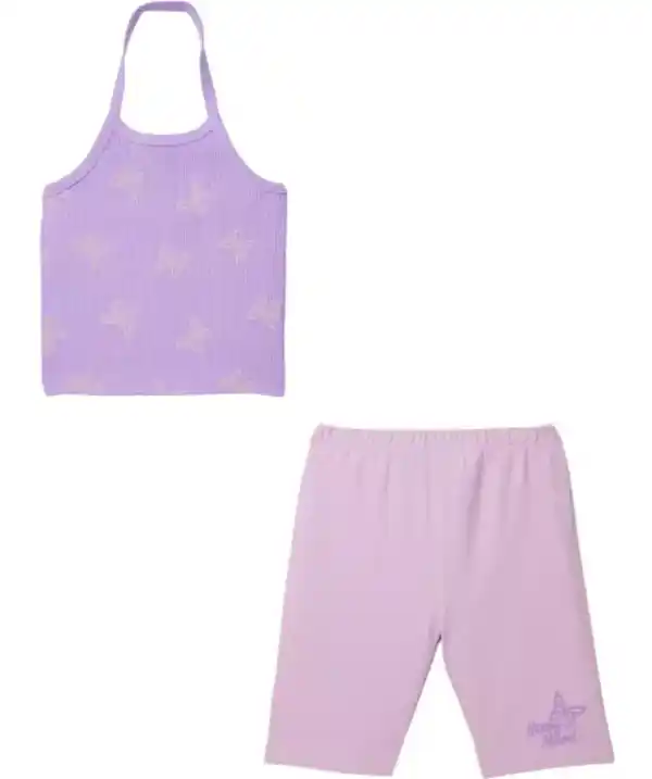 Bild 1 von Neckholdertop + Radlerhose, lila