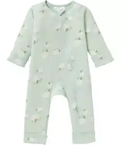 Newborn Strampler Schäfchen, mintgrün
