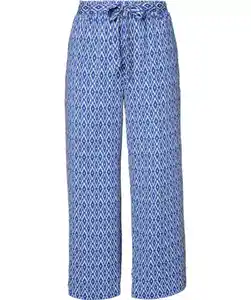 Pull-on-Hose mit Gürtel, dunkelblau bedruckt