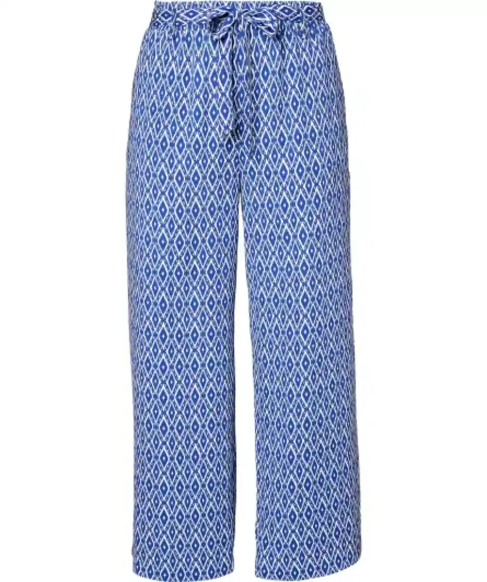 Bild 1 von Pull-on-Hose mit Gürtel, dunkelblau bedruckt