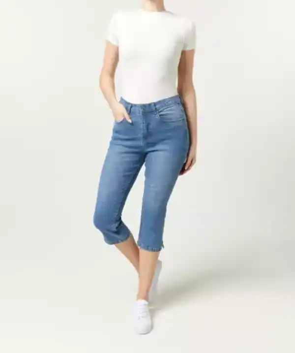 Bild 1 von Capri-Jeans im 5-Pocket-Style, jeansblau hell