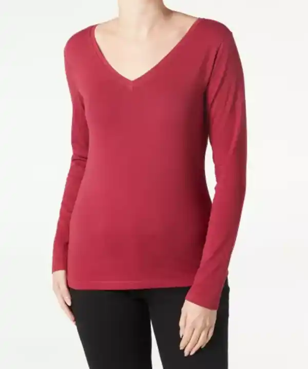 Bild 1 von Weinrotes Langarmshirt, weinrot