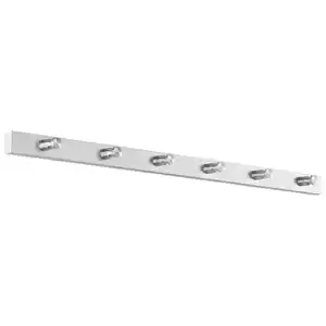 Zack Garderobenleiste, Edelstahl, Metall, 60 cm, Garderobe, Garderobenleisten & Garderobenhaken, Garderobenleisten