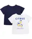 Bild 1 von T-Shirts Zitronen, weiß/dunkelblau