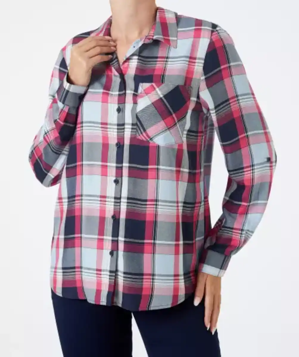 Bild 1 von Karierte Bluse, blau kariert