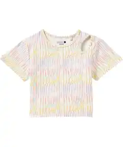 Sport-Shirt cropped, regenbogenfarben